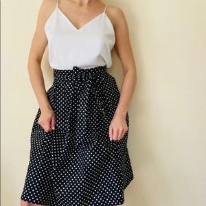 See you monday polka  dot skirt
